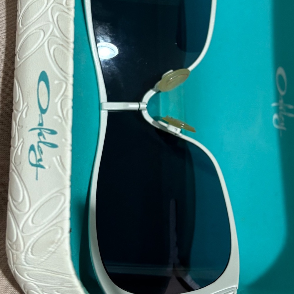 Oakley White and Blue Sunglasses